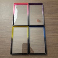 Protezione PSA per Card Slab per Creatori di Contenuti, Piastra Posteriore in Acrilico Trasparente, Bumper in TPU Sfumato, 41 Colori