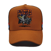Nouveau Style unisexe broderie enfant et adulte casquette de camionneur 5 panneaux boucle en plastique camionneur papa chapeau hommes femmes sport casquettes de camionneur