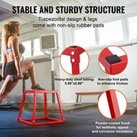 Boîte de saut en acier pour exercices de vitesse et d'entraînement pliométrique