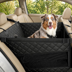 Housse de siège de voiture pour chien imperméable à fond rigide, type hamac, pour siège arrière, gain de place - Product Image 1