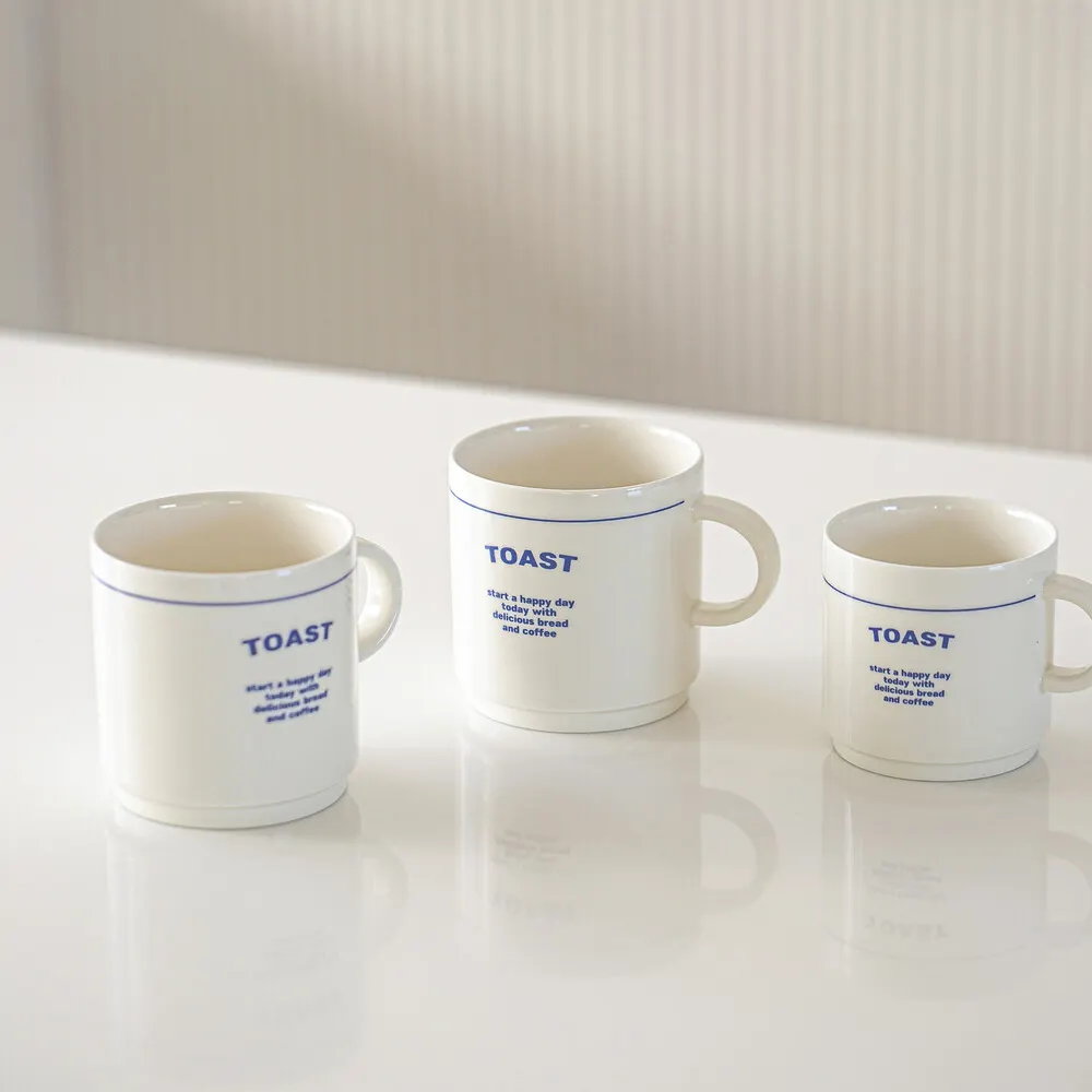 Grosir cangkir cangkir kopi porselen teh susu perlengkapan minum Keramik dicetak bulat kustom nordic dengan pegangan