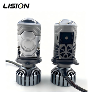 Lision 2026 Nuevo Diseño Válvula Solenoide 90W 12V Faro LED para Coche H4 9000LM 6000K <span class=keywords><strong>Mini</strong></span> Proyector Luz de Punto con Doble Ventilador de Refrigeración - Product Image 1