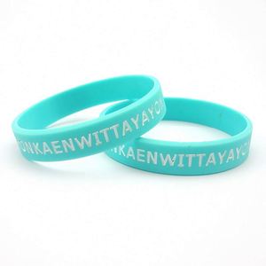Pulseras de Silicona Personalizadas con Logotipo Grabado, Pulseras de Goma para Fiestas, Pulseras Deportivas - Product Image 4