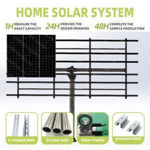Offre Spéciale de panneaux PV lourds de système de suiveur solaire de double axe 100kw montant avec le service de traitement de coupe - Product Image 6