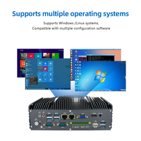 Mini PC industriel sans ventilateur d'origine, Intel I5-6200U, 6 RS232, DDR3, prise en charge de l'affichage synchrone et asynchrone double, ordinateur embarqué