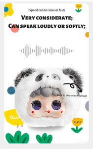 Jopark AI Peluche Robot Intelligent Kawaii Mignon, Breloques de Sac à Dos et Porte-clés, Poupée en Silicone Visage Lapin/Ours/Panda, Cadeau Scolaire High-Tech - Product Image 5