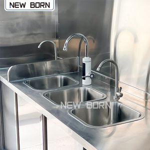 Trailer thực phẩm lễ hội với trạm Kem Phục Vụ Nhà Bếp di động sô cô la nóng giỏ hàng thực phẩm Trailer - Product Image 5