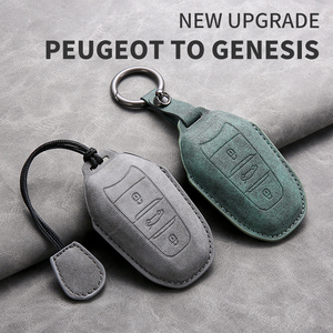 En stock – Vente en gros transfrontalière d'usine – Housses de clés en cuir pour Peugeot 508L, 4008, 408X, 308, <span class=keywords><strong>3008</strong></span>, 5008 – Accessoires de <span class=keywords><strong>porte</strong></span>-clés de voiture - Product Image 2