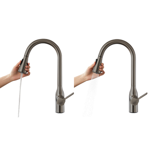 JOMOO Vòi Nước Nhà Bếp Kéo Ra Màu Xám Súng Phun Bồn Rửa Nhà Bếp Vòi Xoay 360 Độ Vòi Bồn Rửa Nhà Bếp - Product Image 6