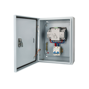 Boîtier de distribution de commande double alimentation 2P 63A 220V avec disjoncteur et interrupteur complet pour équipement électrique ZY 63a Cur - Product Image 5