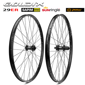 GOLDIX 29 pouces M370 Elbow 32 trous moyeu SUNRINGLE DU30/35 Jantes Rayons SAPIM Fabriquées à la main VTT XC Frein à disque Paire <span class=keywords><strong>de</strong></span> roues en alliage - Product Image 3