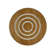 Tapis personnalisé découpé au laser sculpté et gravé pour boisson et thé, ensemble de décoration de table, vaisselle, isolation thermique, tapis pour tasse, artisanat
