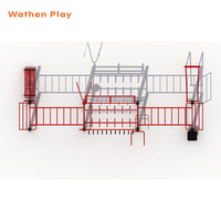 Barre de traction en acier galvanisé de haute qualité, durable pour station d'entraînement résistante, équipement de fitness extérieur complexe