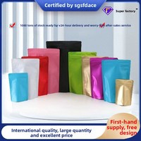 Sachets Doypack refermables en aluminium coloré de qualité alimentaire pour emballage de thé, café, aliments pour chats et chiens, et appâts