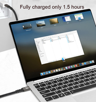 PD240W 5A 40Gbps Schnelles Laden USB4 PVC-Datenkabel 1m Geflochtene Abschirmung Thunderbolt4 Typ-C 8K HD-Projektion Computer-Nutzung Lagerware
