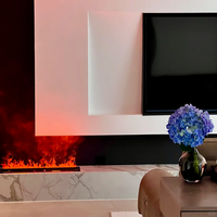 Cheminées électriques Tonya Fire Steam avec chaleur, effet 3D atomisant, pour décoration intérieure commerciale, foyer à vapeur d'eau