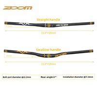 Manillar de aleación de aluminio calibre Xinlong 31,8 para bicicletas de carretera 720 extensión de golondrina pequeña recta Horizontal tamaño pequeño