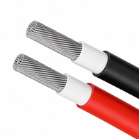 1C PV Cable 1,5mm Grueso 1.8kV DC 1169/08.2007 Cables de panel solar de cobre estañado para construcción industrial AC 0,6/1kV