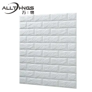 Papel de parede 3d eco-friendly, painel de parede 3d de espuma, impermeável, macio, decorações de placa e papel de parede