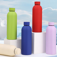 Bouteille d'eau en acier inoxydable avec logo personnalisé, 350-1000 ml, finition mate intérieure 304, isolation sous vide, thermos à petite ouverture
