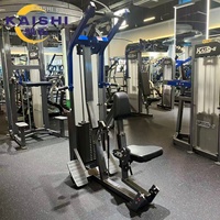 Máquina de remo sentado con selector comercial Kaishi, equipo de fuerza para gimnasio para entrenamiento de remo lateral