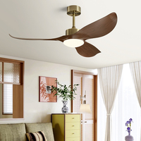 Lustre décoratif design moderne, lustre vintage pour chambre à coucher, éclairage de plafond de luxe, ventilateur de plafond avec télécommande