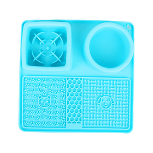 Assiette de nourrissage lent pour chien en silicone durable, non toxique, accessoires pour animaux de compagnie pour une alimentation saine, bol écologique - Product Image 2