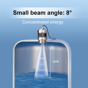 HCCK yüksek doğruluk 4-20ma RS485 Radar seviyesi sensör verici IP67 sıvı için 80G Radar su seviyesi sensörü göstergesi - Product Image 2