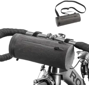 Bolsa de manillar de la bici bicicleta frente marco bolsa de almacenamiento de bolsa de hombro impermeable gran capacidad frente paquete por carretera bicicleta