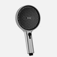 Nouvelle pomme de douche à main avec design en nid d'abeille, couvercle détachable, pluie/brouillard/flux d'eau, style élégant et unique