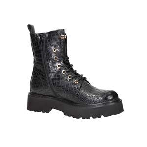 Stivaletti da donna Cult con stampa coccodrillo nera e suola platform - Product Image 6