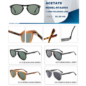 Gafas de Sol Deportivas Polarizadas Cuadradas Unisex Clásicas, Estilo Vintage de los 70, Lentes Grandes de PC, Montura Elegante de Acetato, Protección UV400, para Hombre y Mujer - Product Image 6