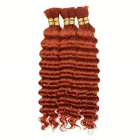 Capelli Vergini Brasiliani Ricci 10A, 100g, Onda Profonda, Extension per Trecce Boho, Capelli Umani per Intrecciare Senza Trama