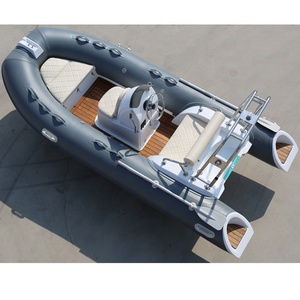 Gommone <span class=keywords><strong>a</strong></span> Chiglia Rigida RIB390C per 4 Persone con Doppio Scafo in Vetroresina Popolare da 12.8ft per Pesca e Navigazione da Diporto Fuoribordo in PVC o Hypalon con Scafo <span class=keywords><strong>a</strong></span> V Profonda Doppio - Product Image 2