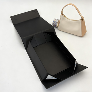 Caja de regalo de cartón rígido magnético forrado con esponja reciclable impresa UV de lámina de oro de lujo personalizada TY con grosor personalizado - Product Image 2