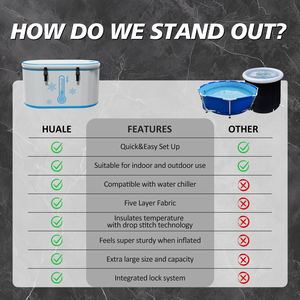 Fabrika toptan egzersiz sonrası kas kurtarma için şişme Spa jakuzisi PVC buz banyosu küvet - Product Image 5