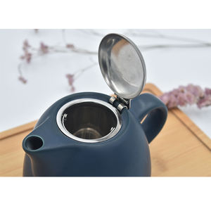 Chaleira de Cerâmica Personalizada com Tampa de Aço Inoxidável e Infusor, Atacado, Coador de Chá, Utensílios de Chá para Restaurante, Chaleira de Água, Bule de Chá Kung Fu - Product Image 3