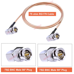 75Ohm RG179 <strong>Cable</strong> BNC Male to BNC Male Plug Adapter for Video Camera <strong>SDI</strong> Camcorder HD-<strong>SDI</strong> 3G-<strong>SDI</strong> 4K 8K Connectivity - Product Image 3