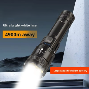 Super Bright <strong>Rechargeable</strong> AA USB Zoom LED <strong>Spotlight</strong> with 1000+ Lumens IP65 Waterproof 400-500m Beam Distance for Outdoor Use - Product Image 3