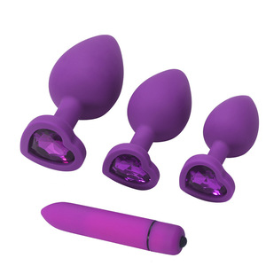 Volwassen Speelgoed <span class=keywords><strong>4</strong></span> Stuks Set Siliconen Custom Logo Vrouwelijke G-Spot Orgasme Multi Color Bullet Vibrator Private Label Anale Butt Plug - Product Image 4