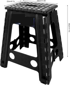 Durable Outdoor 400 LBS Minimalist Plastic Folding <b>Stool</b> for Adults-Entryway <b>Bedroom</b> School & Apartment Use - Product Image 2