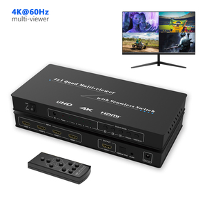 4K60 <span class=keywords><strong>HDMI</strong></span> multiviewer chuyển đổi 4x1 Quad đa người xem liền mạch <span class=keywords><strong>Switcher</strong></span> HDMI2.0 HDCP 4 trong 1 ra <span class=keywords><strong>Selector</strong></span> Toslink trích âm thanh - Product Image 1