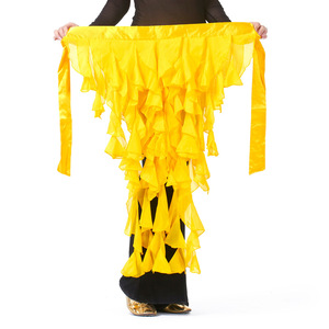 Dpw328 Faldas de danza del vientre azul real Oriental Doble abertura alta Traje de danza del vientre Falda para mujer vestido de actuación - Product Image 6