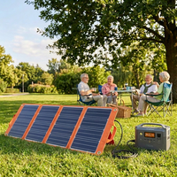 Panneau solaire monocristallin 200W, module PV haute efficacité, chargeur solaire portable étanche pour la charge de stations d'alimentation extérieures