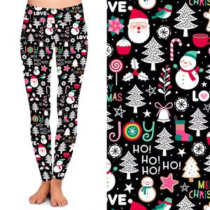 Vente chaude beurre doux classique noir herbe impression <span class=keywords><strong>3D</strong></span> Yoga pantalon Leggings femme - Product Image 6