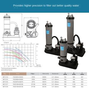 Emaux FSCO Series Filtres de <span class=keywords><strong>piscine</strong></span> d'usine Réservoir de <span class=keywords><strong>filtre</strong></span> à cartouche résistant aux UV avec système de <span class=keywords><strong>filtre</strong></span> à cartouche de pompe - Product Image 5