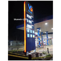 8 ''10'' 12 '''16''18''24'' prezzo del Gas elettronico Display pubblicitario digitale per stazione di servizio Led prezzo