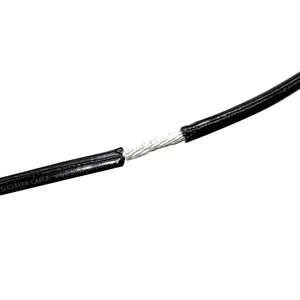 SY 1330 22AWG 19/0.16mm OD1.82mm Electrical Industrial Black Color Wire AWG 22 FEP
