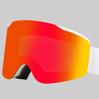 Lunettes de sport sans monture ANLORR pour snowboard, anti-buée, lunettes de ski pour hommes et femmes, logo personnalisé
