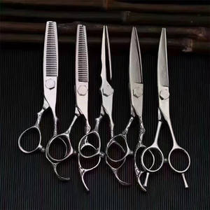 Hu – ensemble de ciseaux à cheveux en acier inoxydable de 6 pouces, ciseaux à effiler pour salon de beauté, 5 pièces - Product Image 3